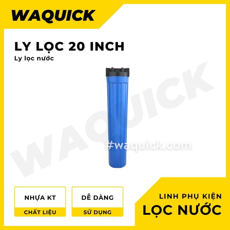 ly loc nuoc 20 inch xanh