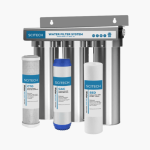 scitech 3-stage stainless steel water filter system