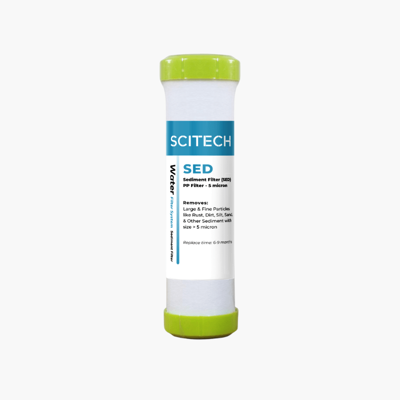 scitech pp filter cartridge 10 inch 5 micron with green cap