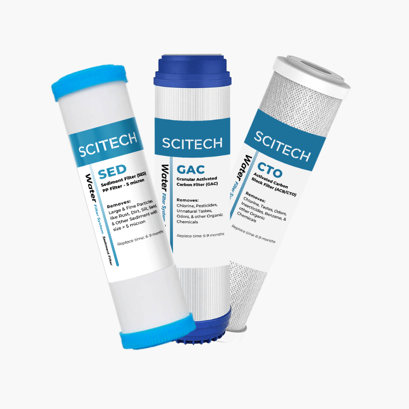 scitech set 123 water filter cartridge with cap 10 inch